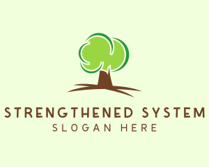 Green Eco Tree logo design