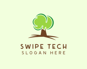 Green Eco Tree logo design