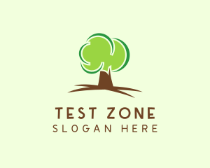 Green Eco Tree logo design