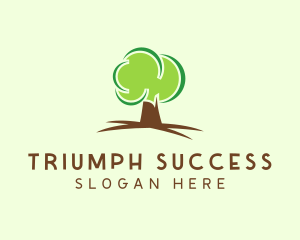 Green Eco Tree logo design