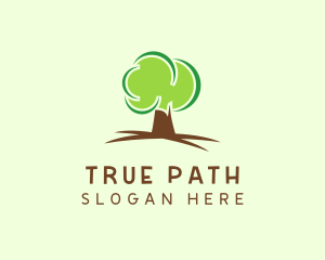 Green Eco Tree logo design