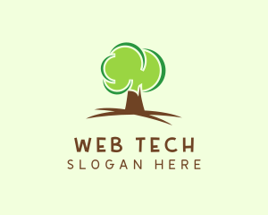 Green Eco Tree logo design