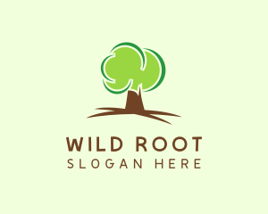 Green Eco Tree logo design