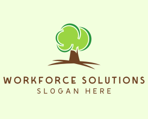 Green Eco Tree logo design