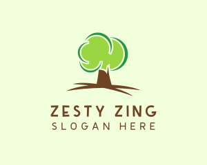 Green Eco Tree logo design