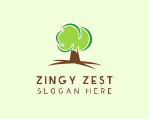 Green Eco Tree logo design