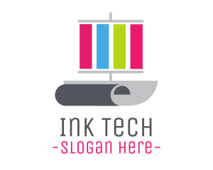 Print Sail Paper Ship logo