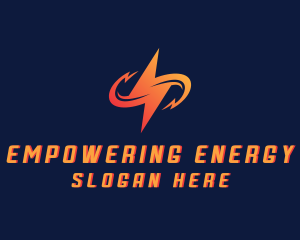 Electric Lightning Bolt logo design