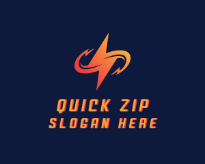 Electric Lightning Bolt logo design