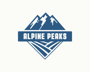 Mountain Adventure Peak logo design