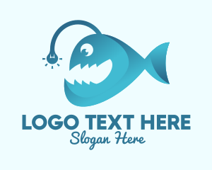 Happy Angler Fish  logo