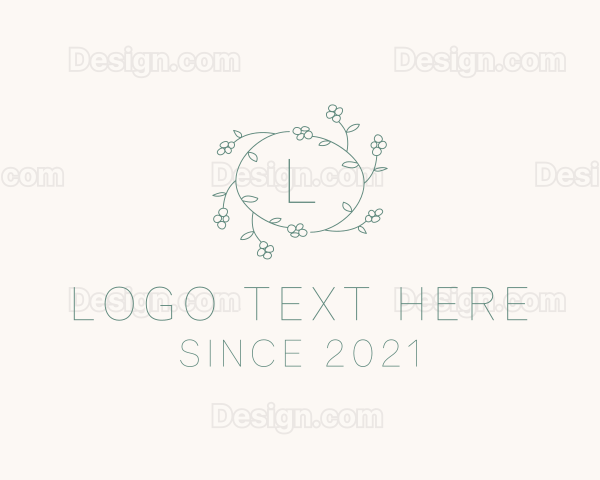 Floral Leaf Vine Decor Logo