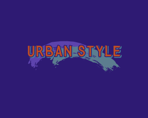 Urban Brush Graffiti logo design