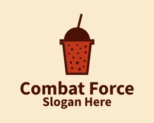 Boba Milk Tea Logo