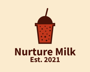 Boba Milk Tea logo design