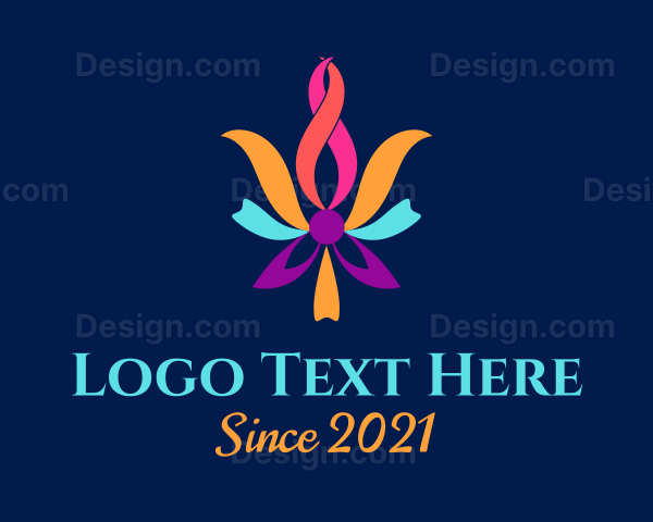 Colorful Ribbon Knot Logo