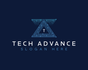 AI Pyramid Tech logo design