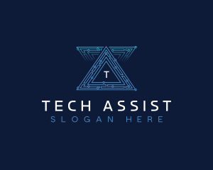 AI Pyramid Tech logo design