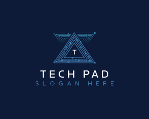 AI Pyramid Tech logo design