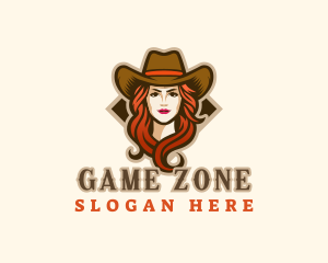 Western Cowgirl Hat logo