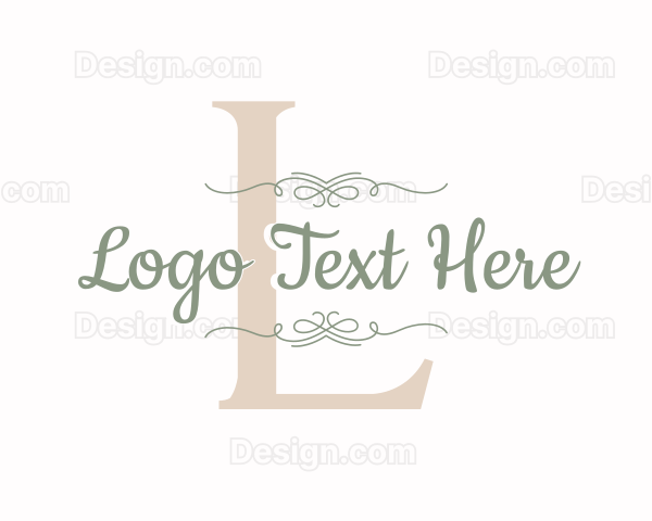 Cursive Calligraphy Beauty Logo