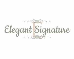 Cursive Calligraphy Beauty logo design