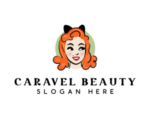 Pinup Cosmetics Beauty logo design