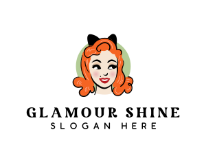 Pinup Cosmetics Beauty logo design