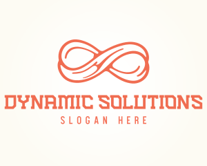 Abstract Modern Infinity Symbol logo design