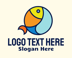 Colorful Ocean Fish  logo