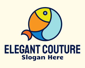 Colorful Ocean Fish  Logo