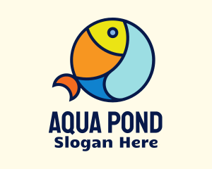 Colorful Ocean Fish  logo design