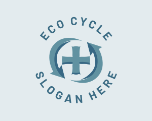 Medical Cross Cycle logo design