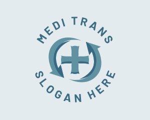 Medical Cross Cycle logo design