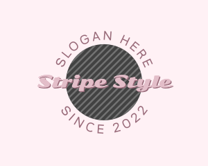 Retro Stripe Company logo design