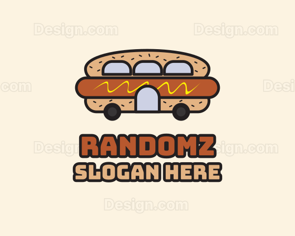 Hot Dog Sandwich Bus Logo
