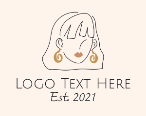  Woman Fashion Style Earrings logo
