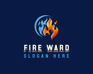 Fire Ice Ventilation logo design