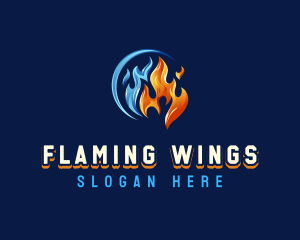 Fire Ice Ventilation logo design