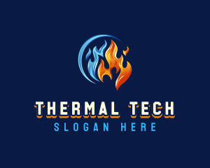 Fire Ice Ventilation logo design