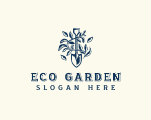 Plant Gardening Shovel logo design