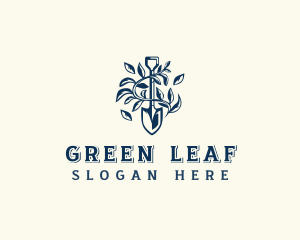 Plant Gardening Shovel logo design