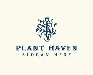 Plant Gardening Shovel logo design