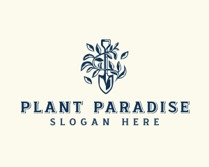 Plant Gardening Shovel logo design