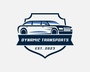 Limousine Vehicle Transportation logo design