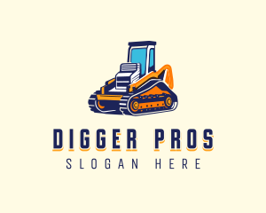 Excavator Contractor Construction logo design