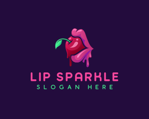 Erotic Cherry Lips logo design