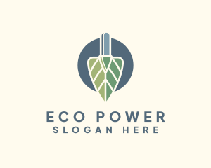 Leaf Shovel Garden logo design