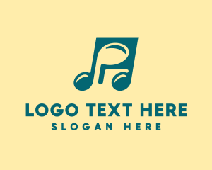 Musical Note Symbol Logo