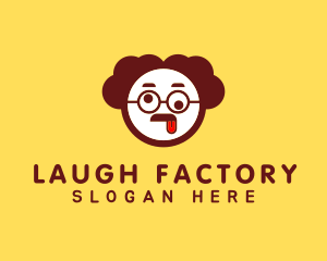 Funny Man Head logo design